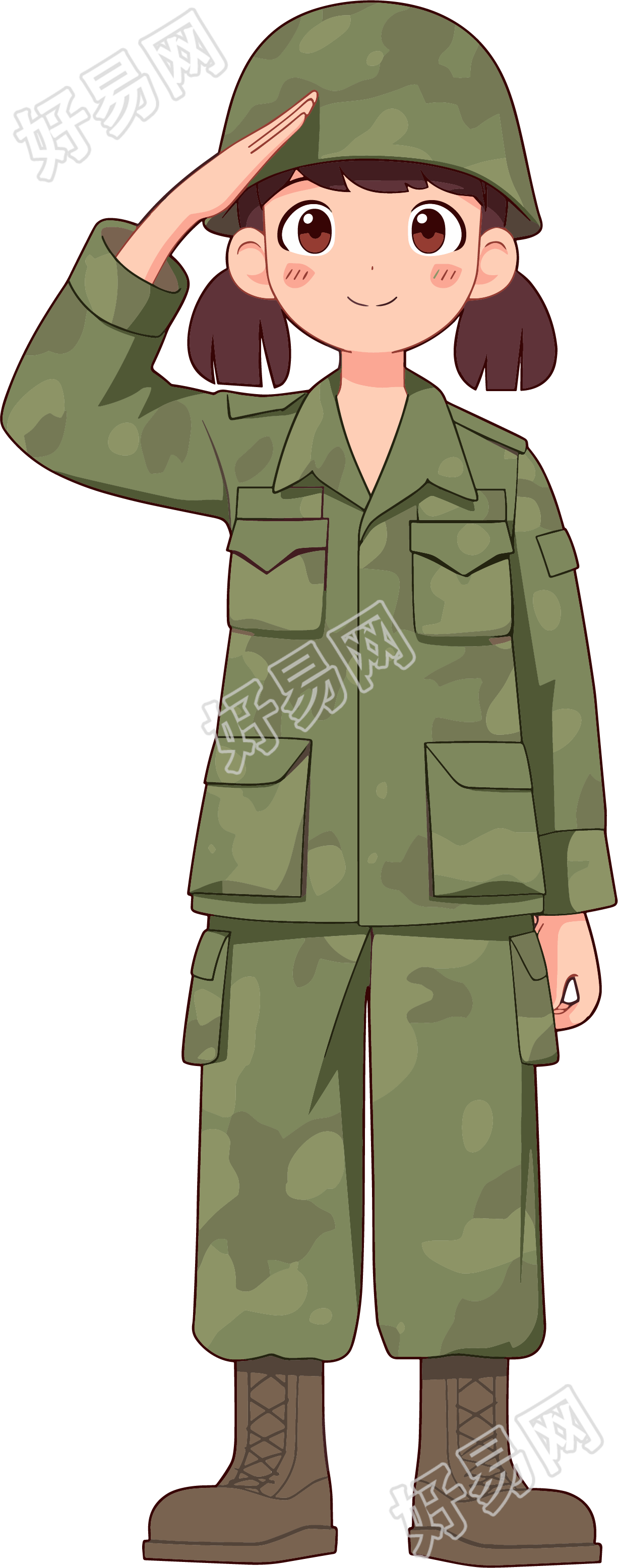 学生军训插图
