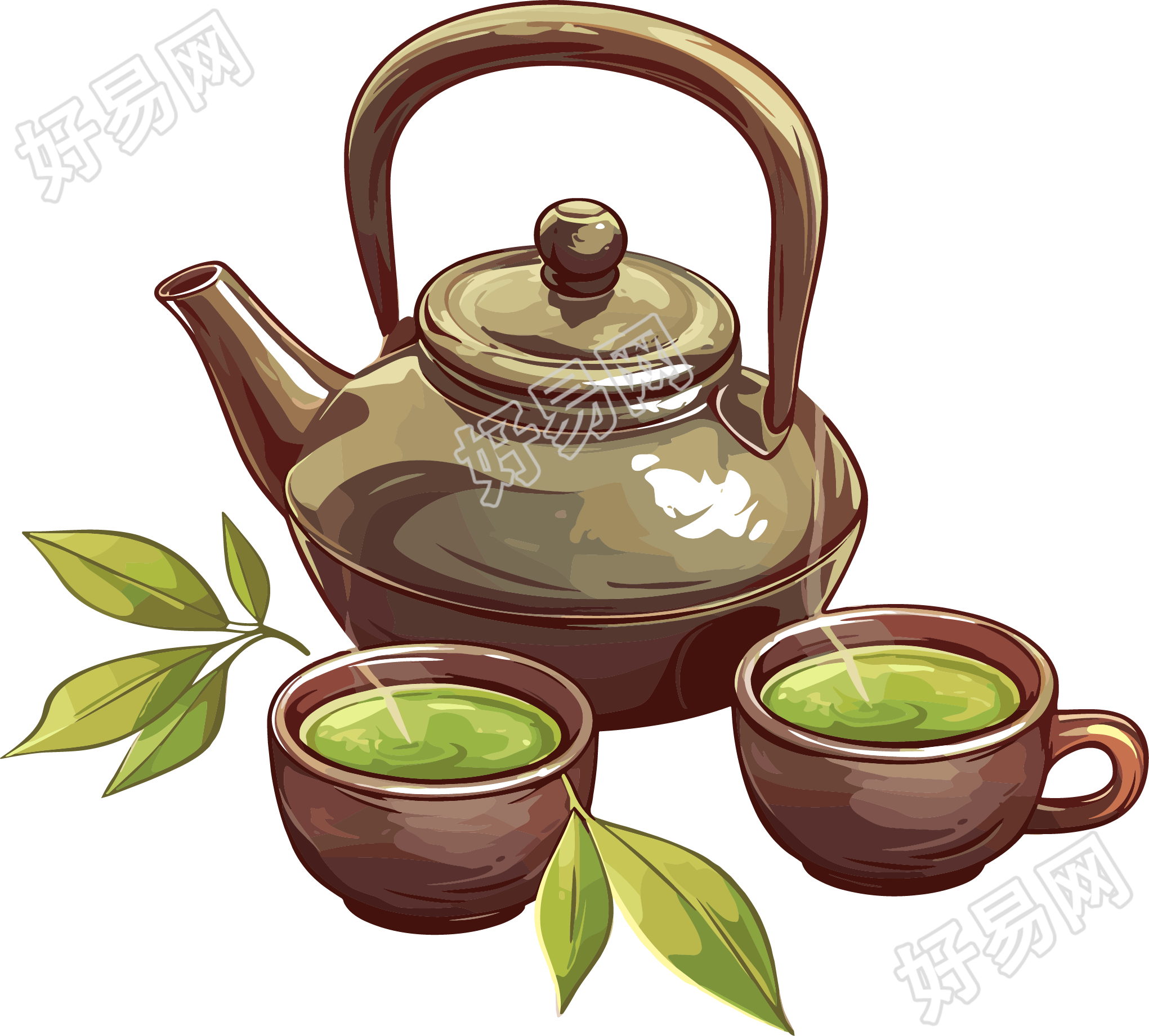 药茶商业设计元素