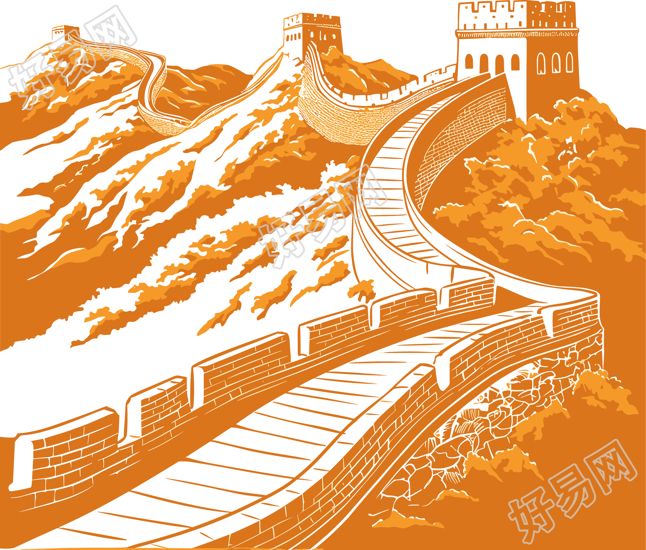 长城简约logo插图