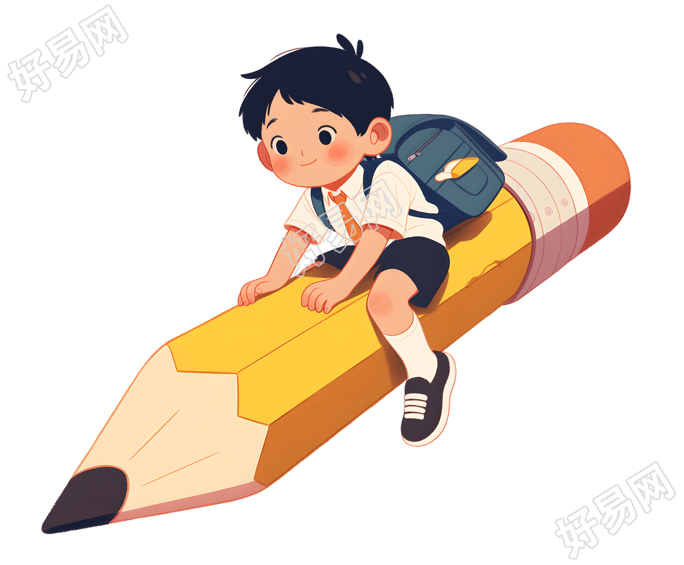 开学学生元素