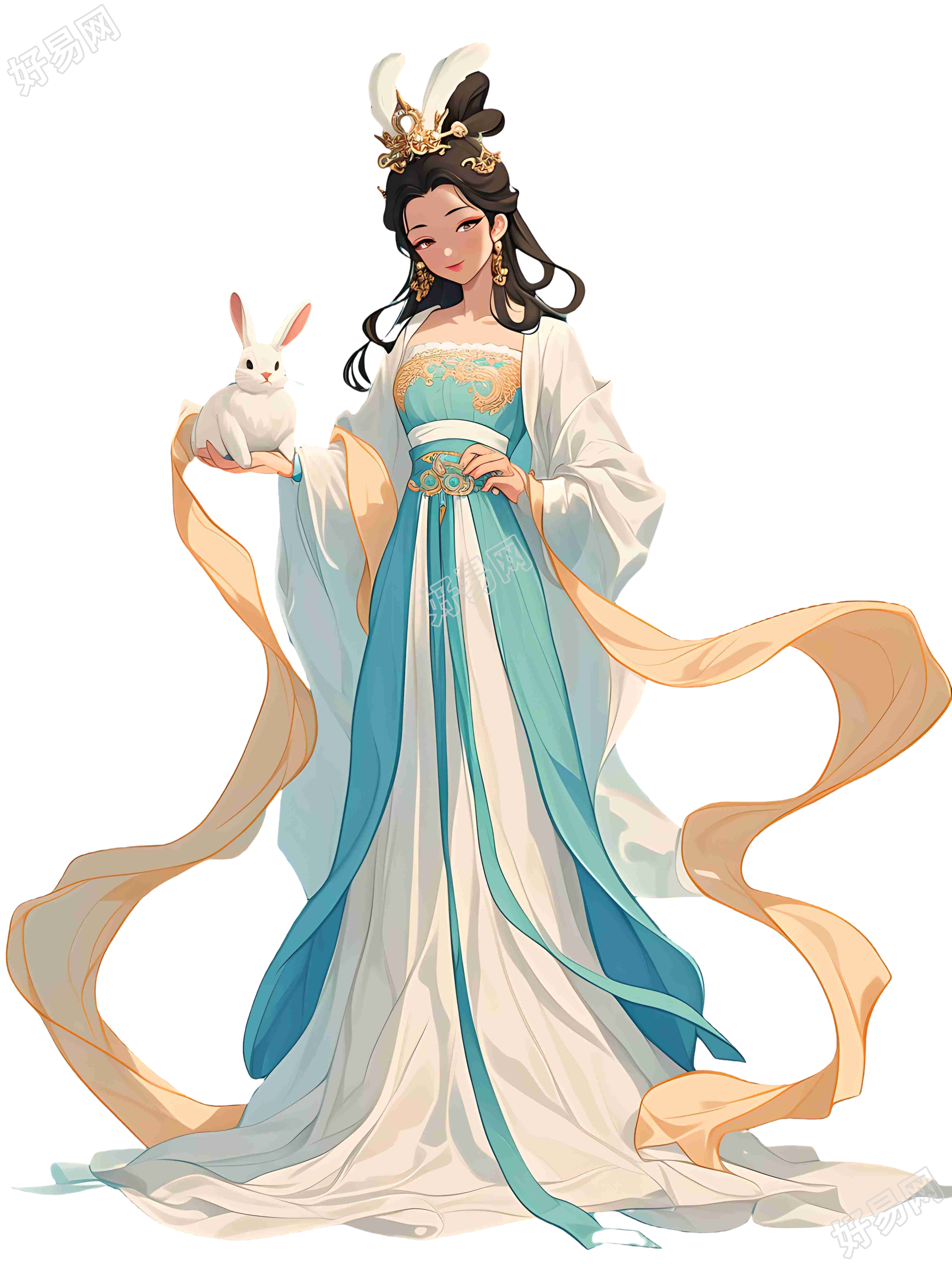 嫦娥玉兔插图