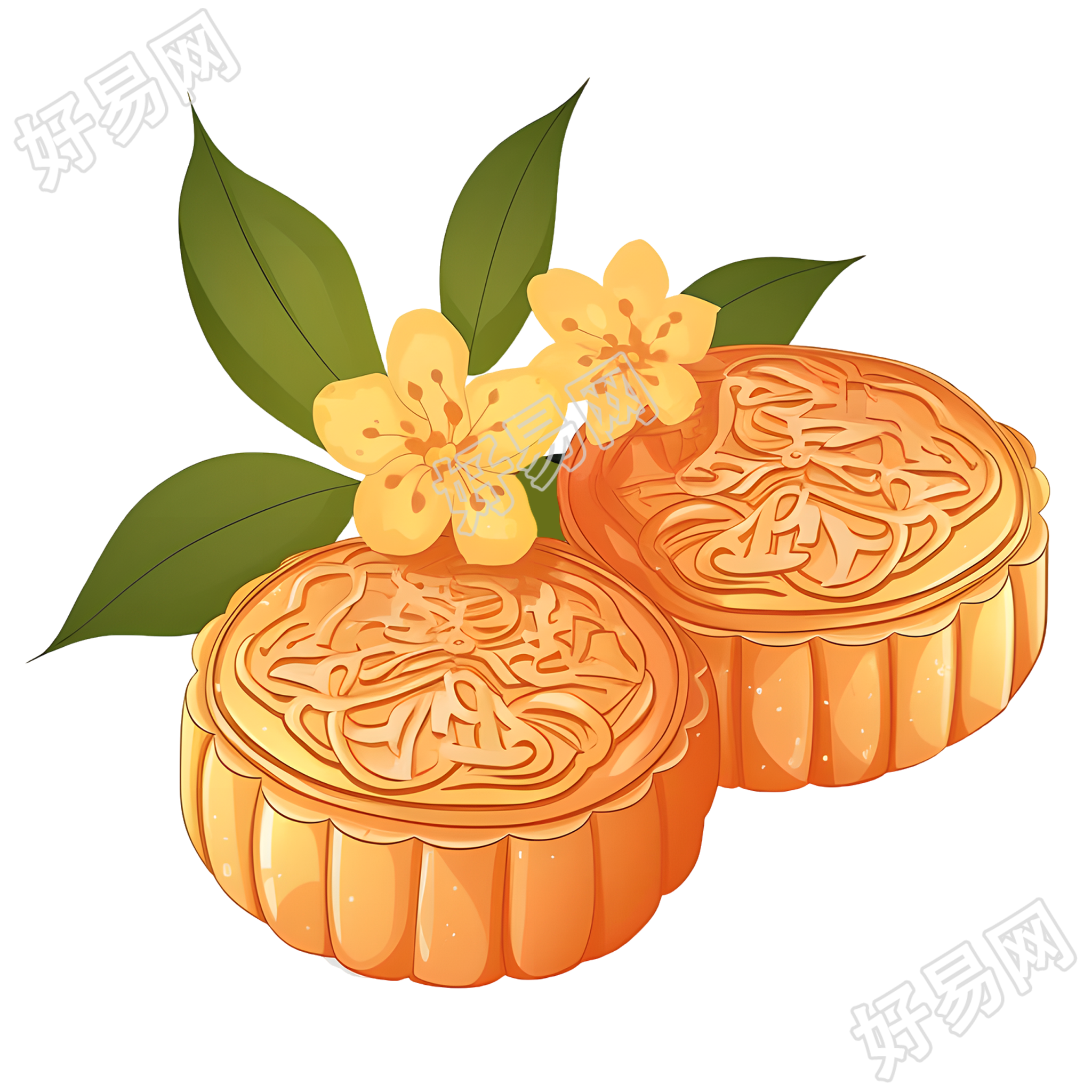 月饼插图素材