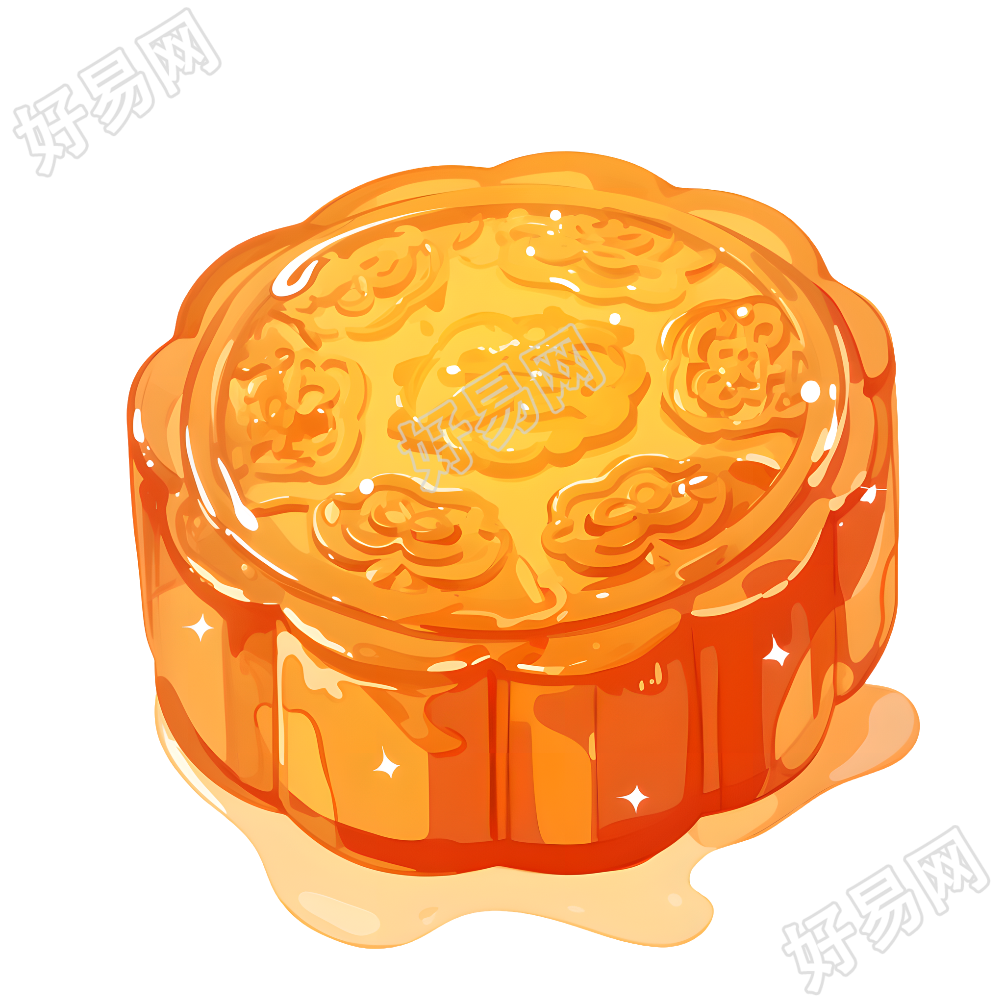 月饼商用插画