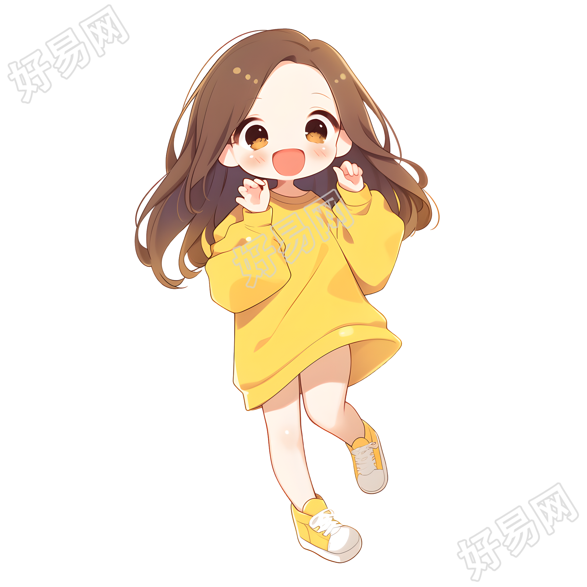 Q版人物可爱插图