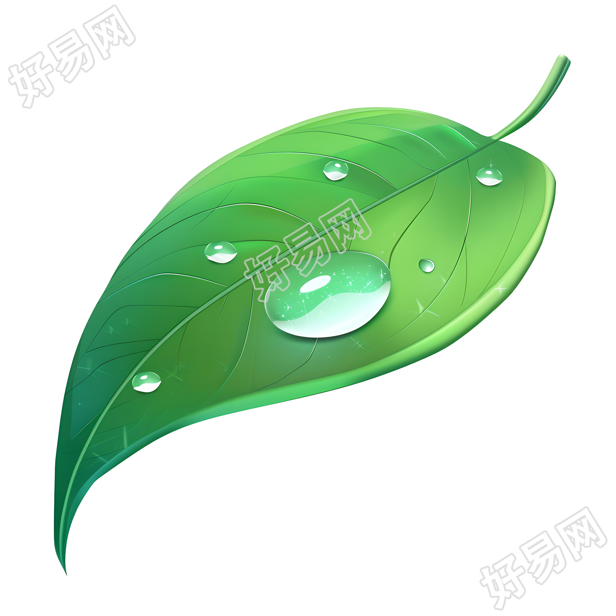 露水小清新插画