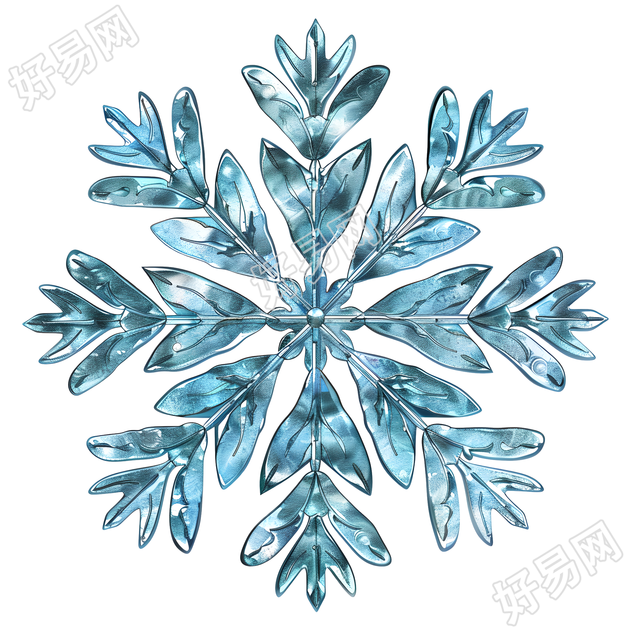 雪花卡通元素