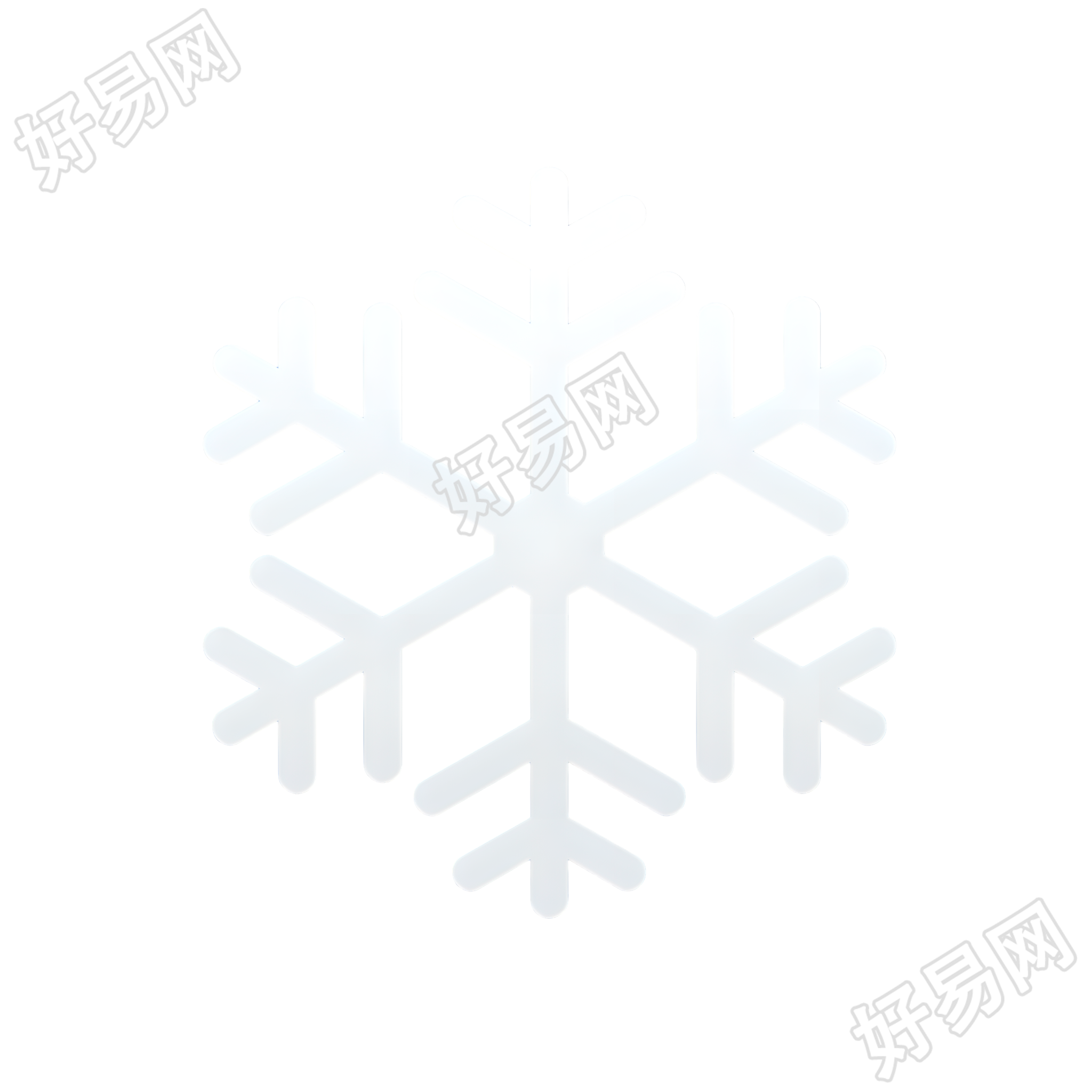 雪花透明背景素材
