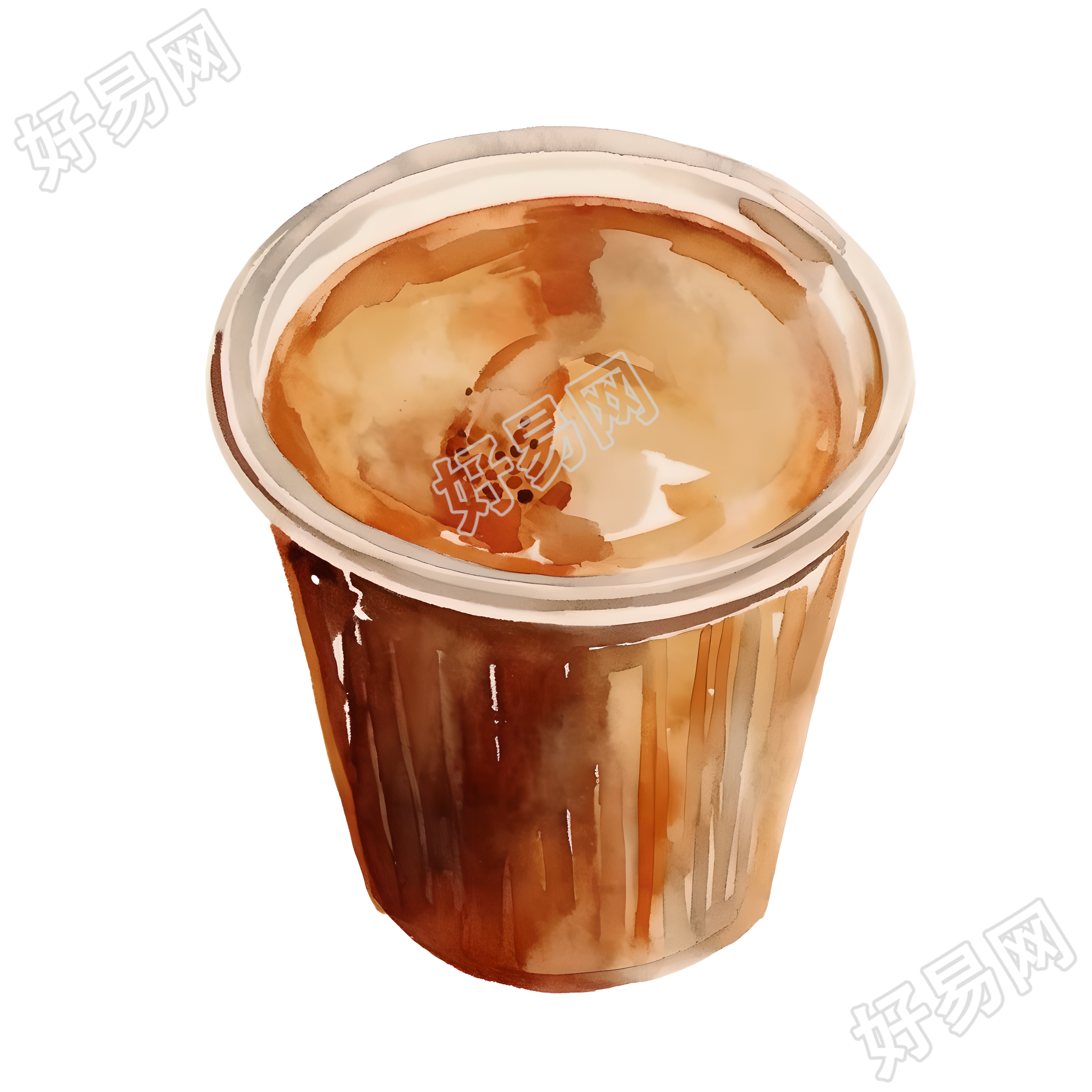 咖啡简约插画