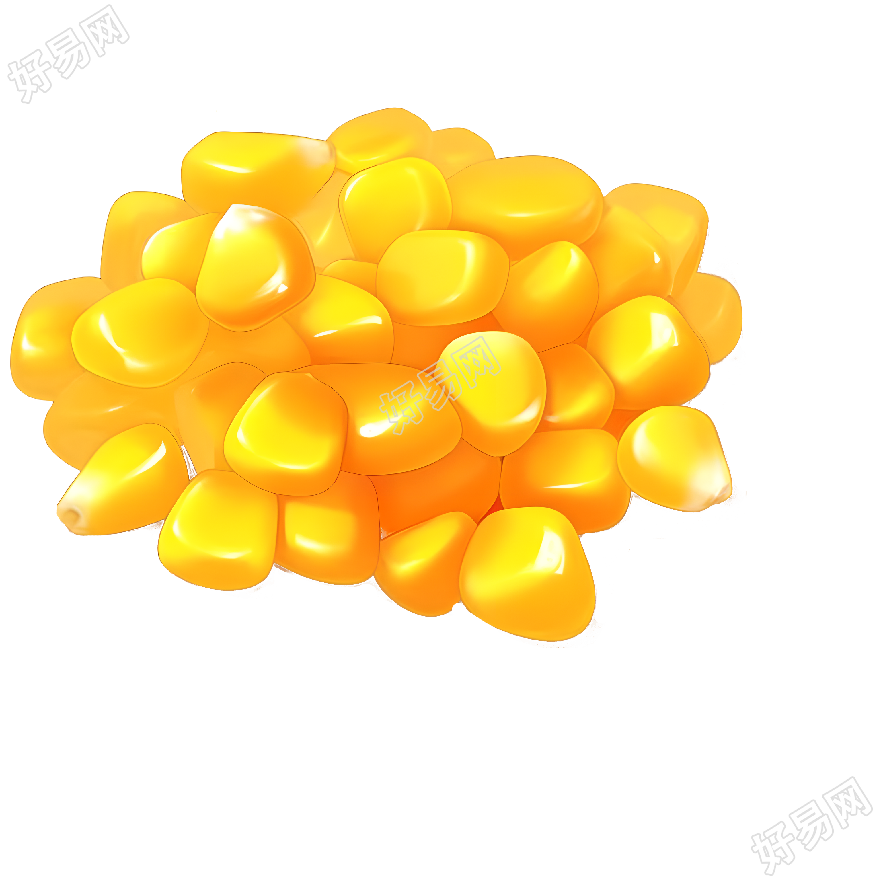 玉米图形插图