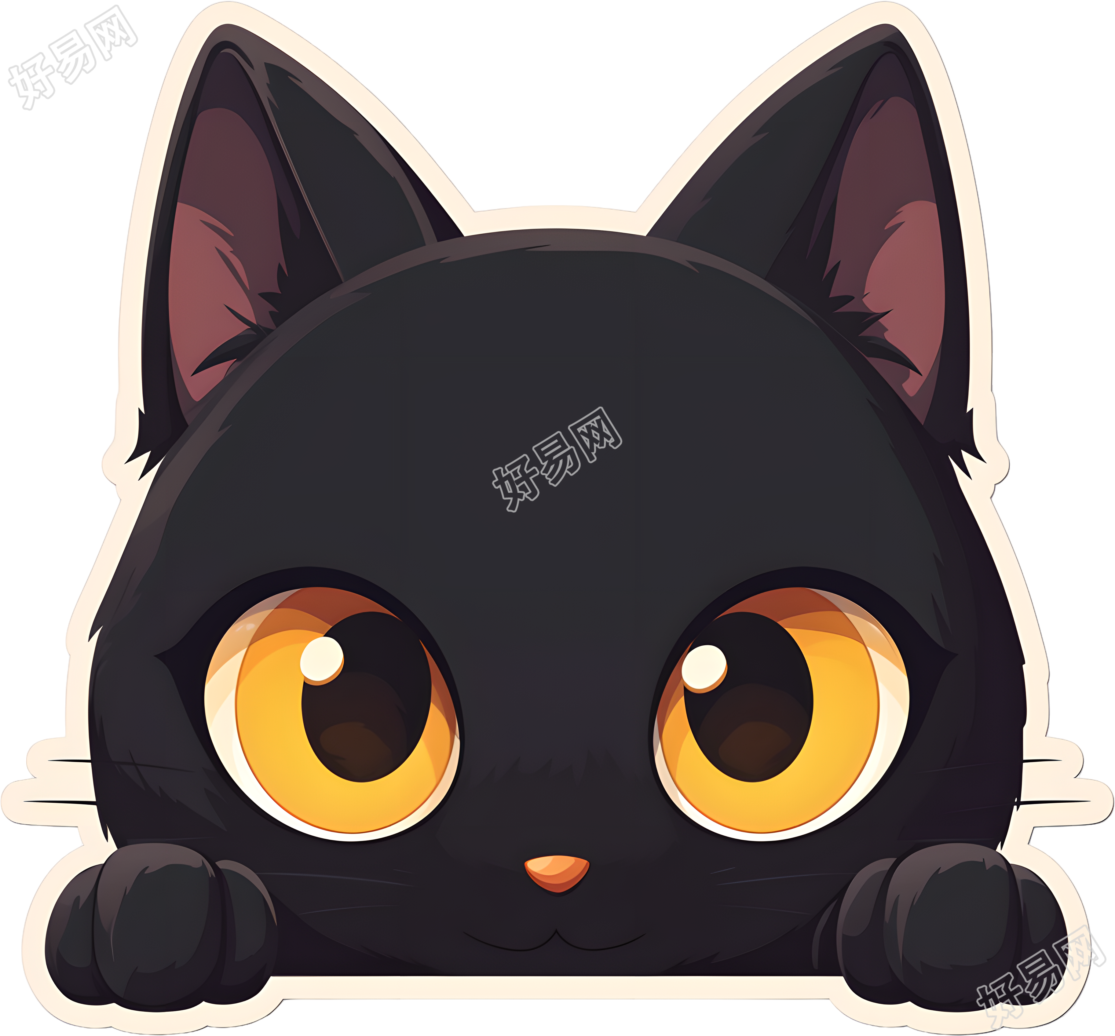 万圣节黑猫素材