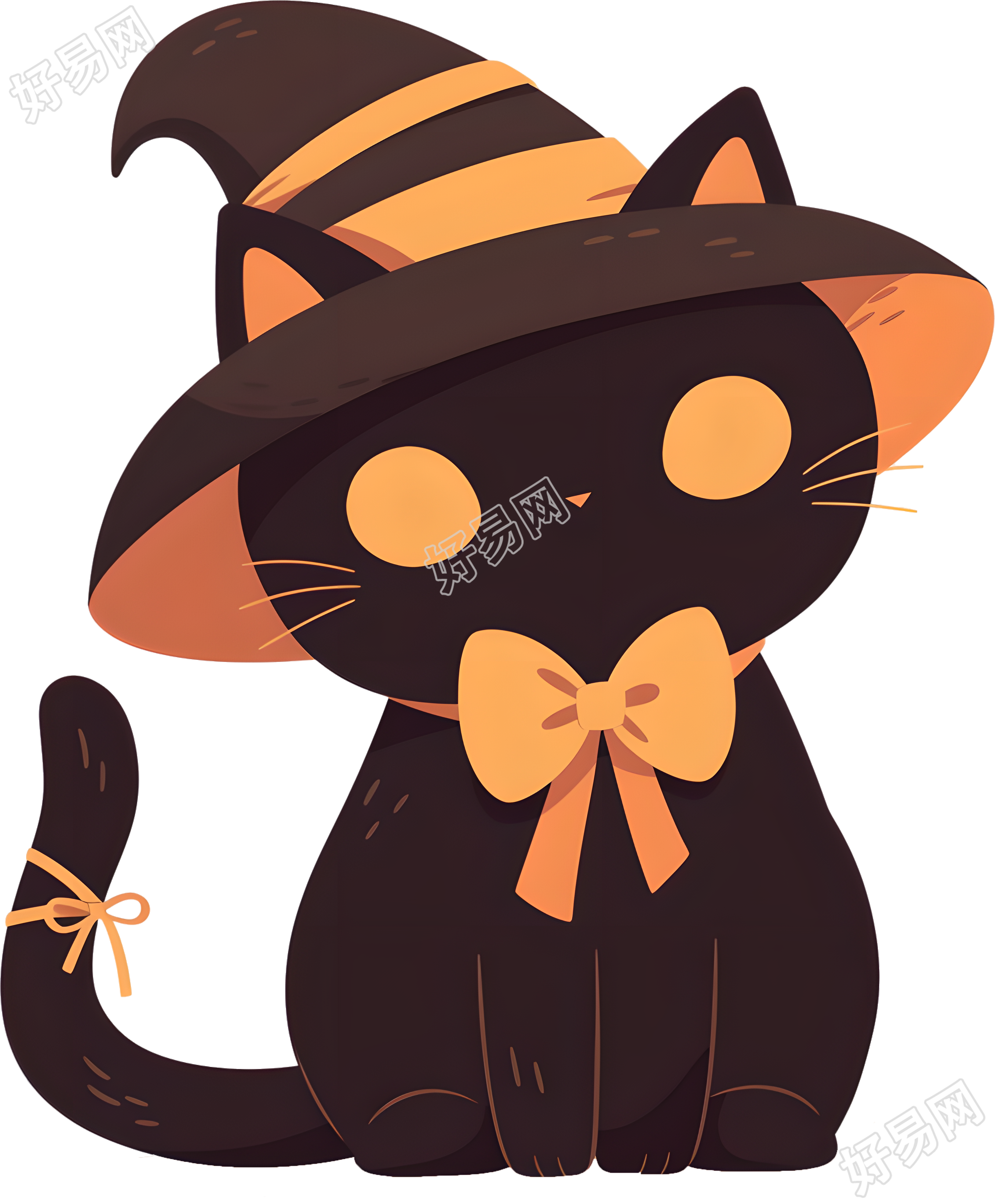 万圣节黑猫商业设计元素