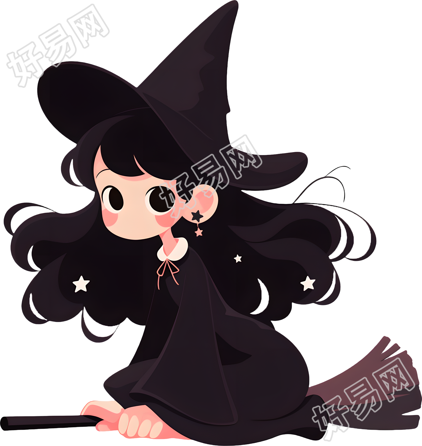 女巫贴纸可商用素材