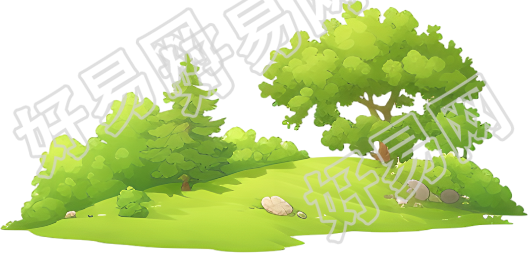 森林简约设计插画