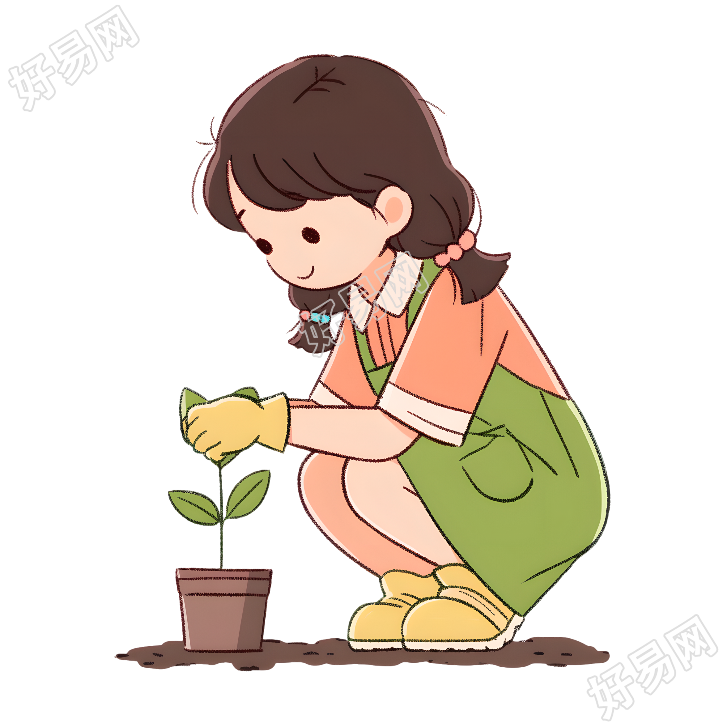 种树高清图形素材