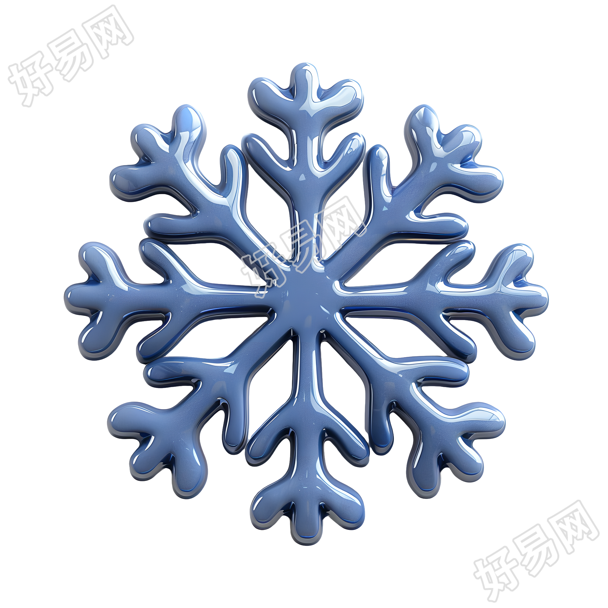 雪花玻璃效果素材