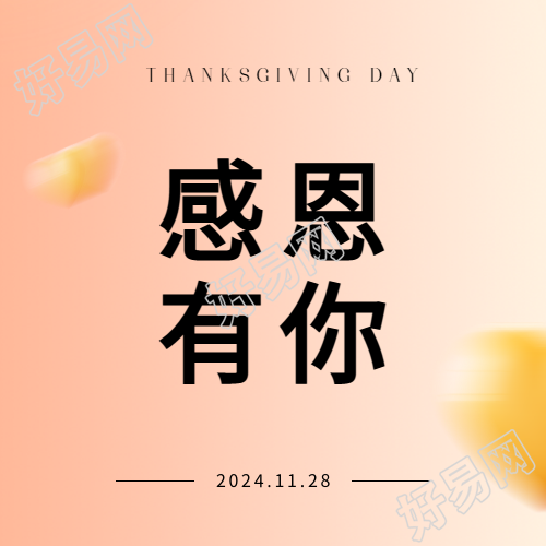 感恩节感恩有你微信公众号次图