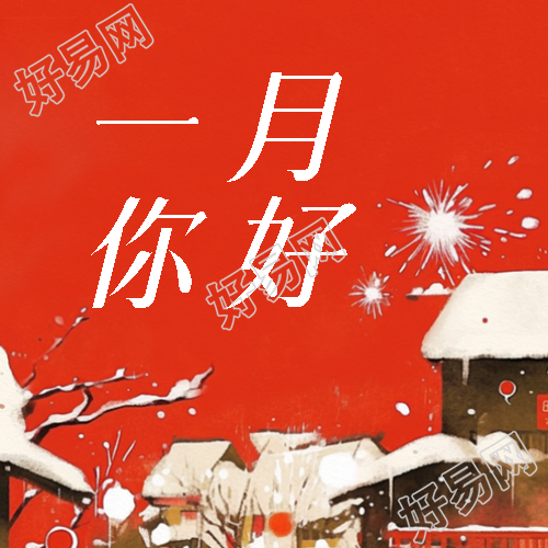 一月你好唯美落雪微信公众号次图