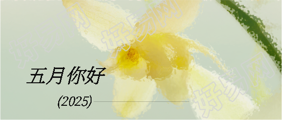 五月你好简约花卉微信公众号首图