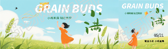 小满时节动漫风格公众号封面图