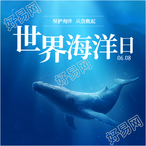 世界海洋日实景宣传微信公众号次图